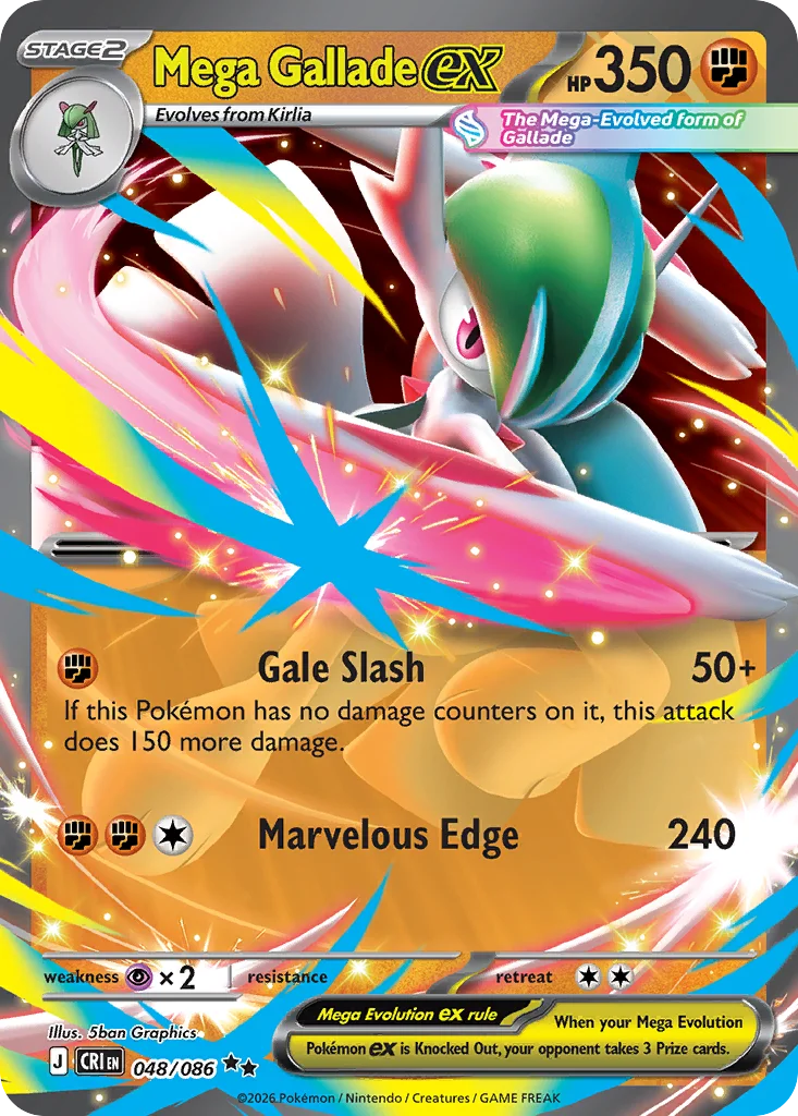Mega Gallade ex · Chaos Rising