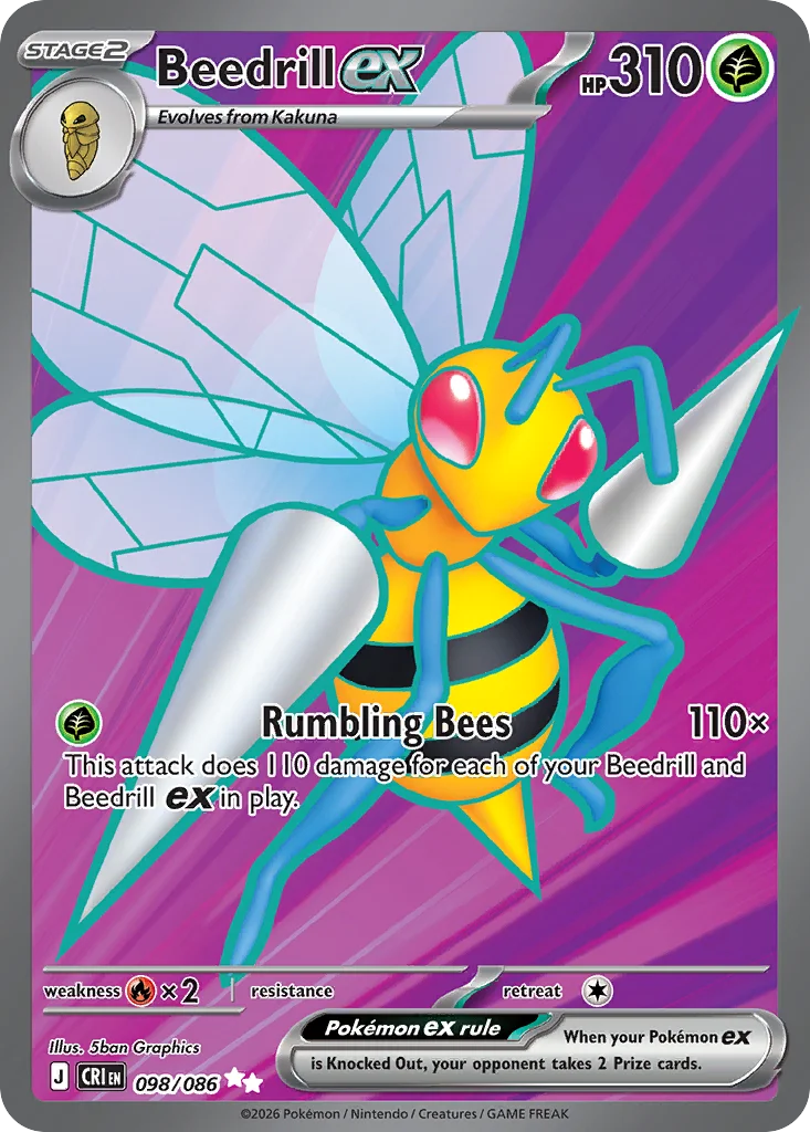 Beedrill ex · Chaos Rising