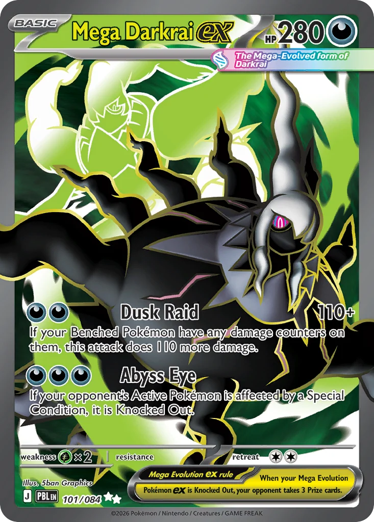 Mega Darkrai ex · Pitch Black