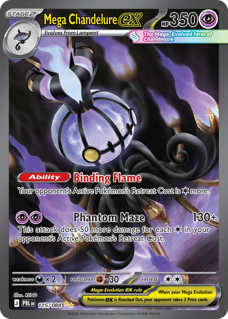 Mega Chandelure ex · Pitch Black