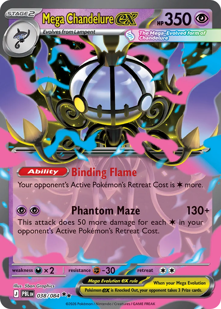 Mega Chandelure ex · Pitch Black