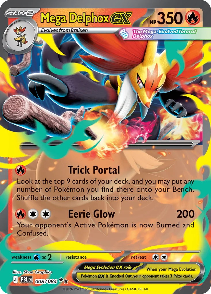 Mega Delphox ex · Pitch Black