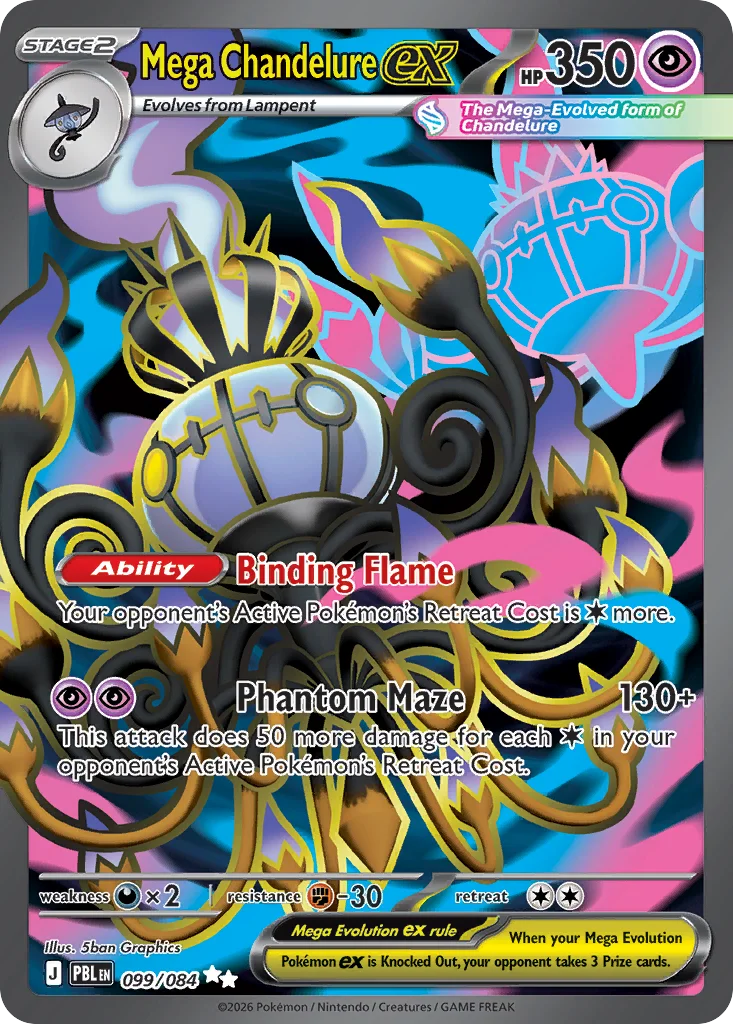 Mega Chandelure ex · Pitch Black