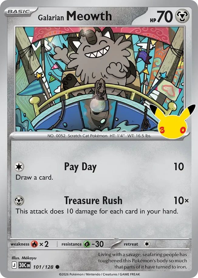 Galarian Meowth · 30th Celebration