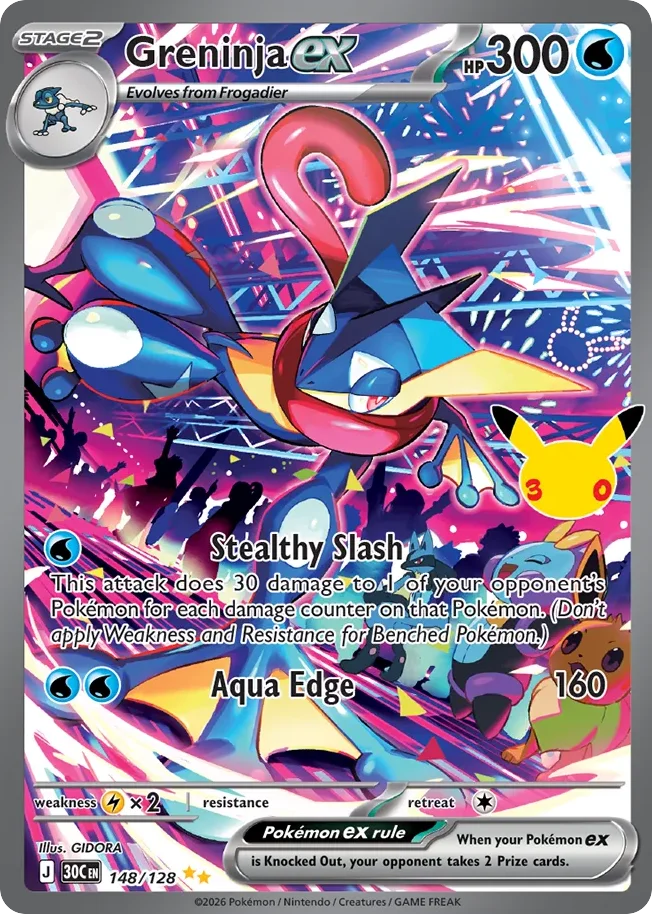 Greninja ex · 30th Celebration