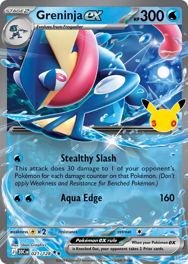 Greninja ex · 30th Celebration
