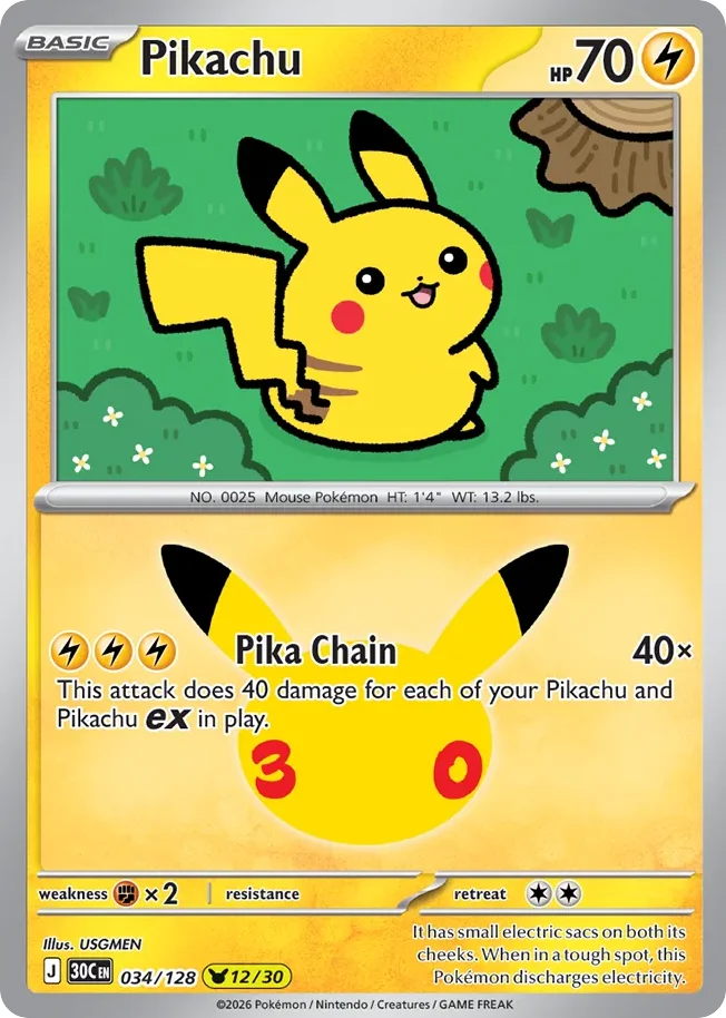 Pikachu · 30th Celebration