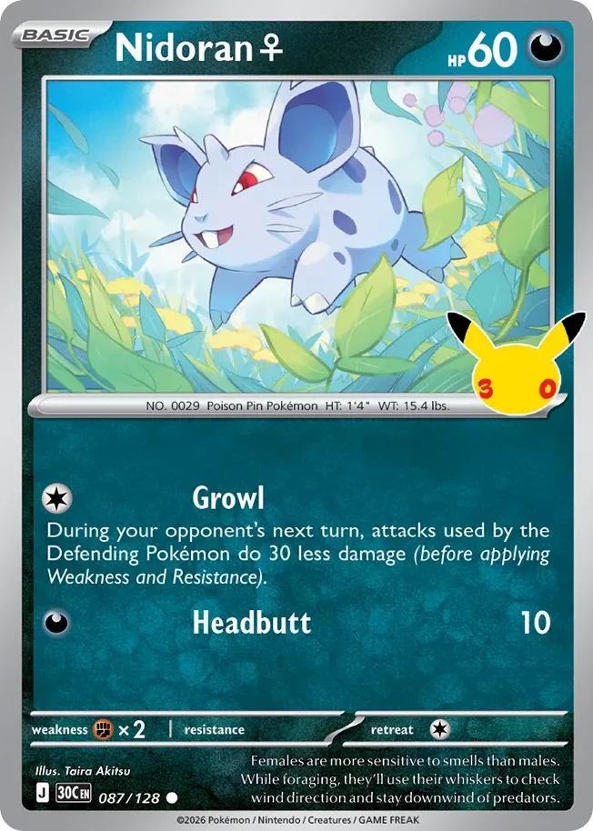 Nidoran ♀ · 30th Celebration