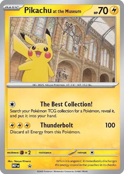 Pikachu at the Museum · Mega Evolution Black Star Promos