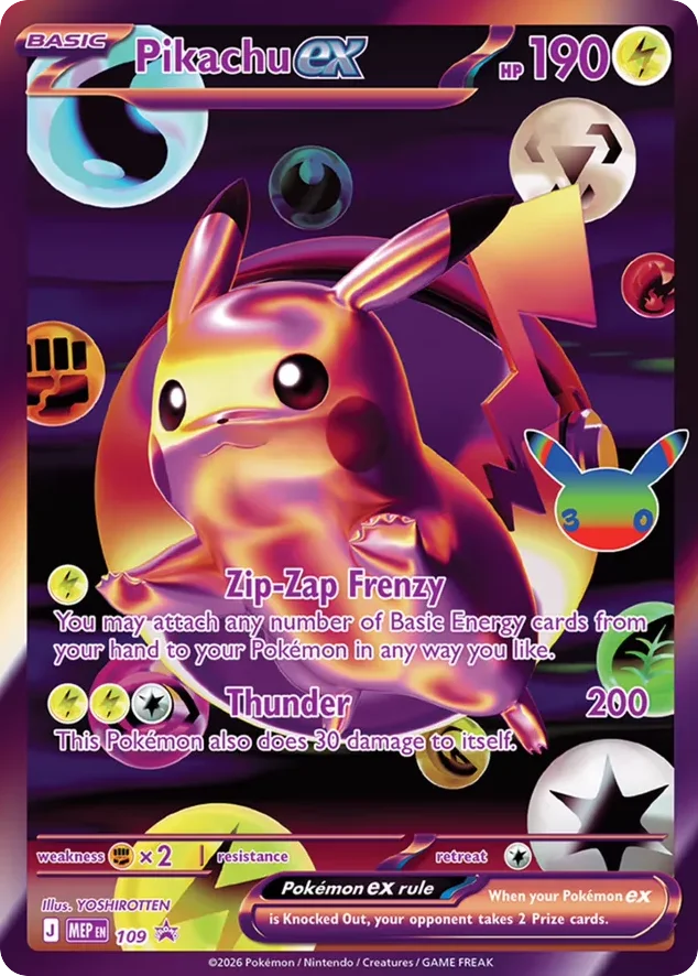 Pikachu ex · Mega Evolution Black Star Promos