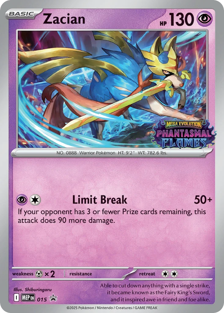Zacian · Mega Evolution Black Star Promos