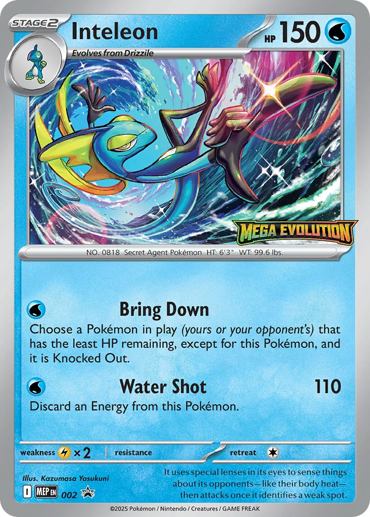 Inteleon · Mega Evolution Black Star Promos
