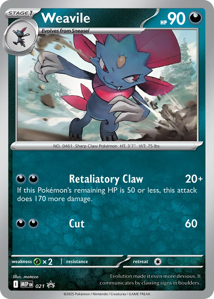 Weavile · Mega Evolution Black Star Promos