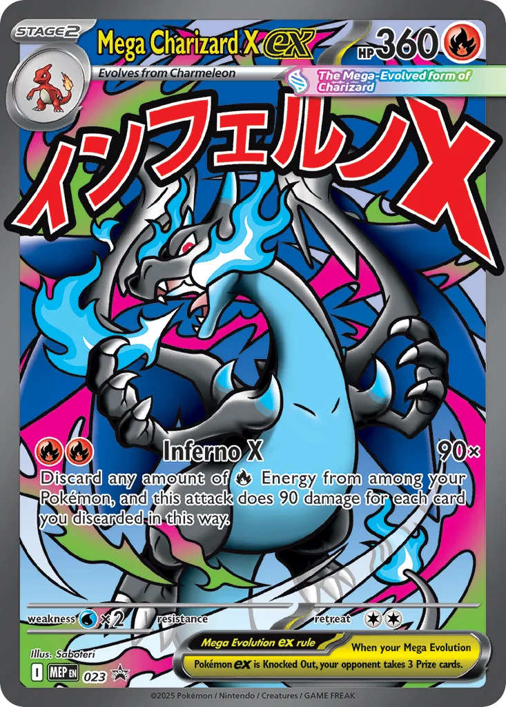 Mega Charizard X ex · Mega Evolution Black Star Promos