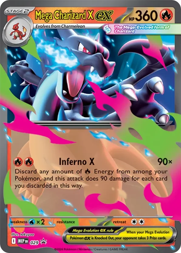 Mega Charizard X ex · Mega Evolution Black Star Promos