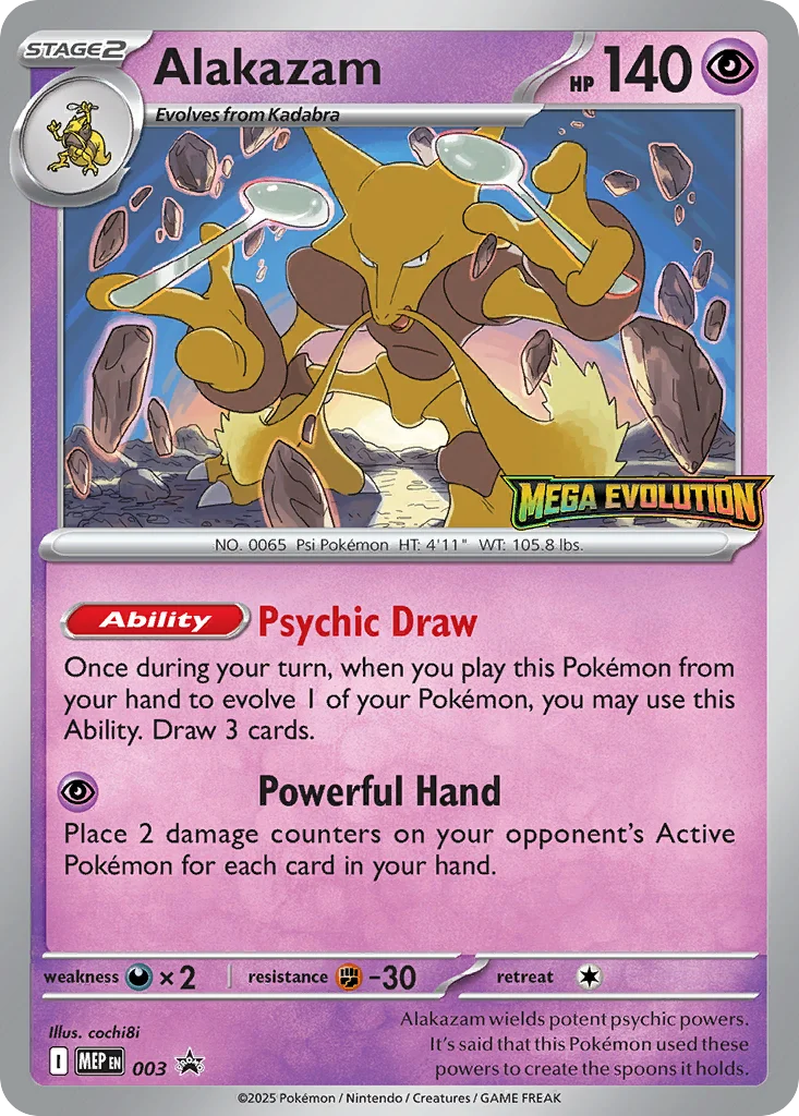 Alakazam · Mega Evolution Black Star Promos