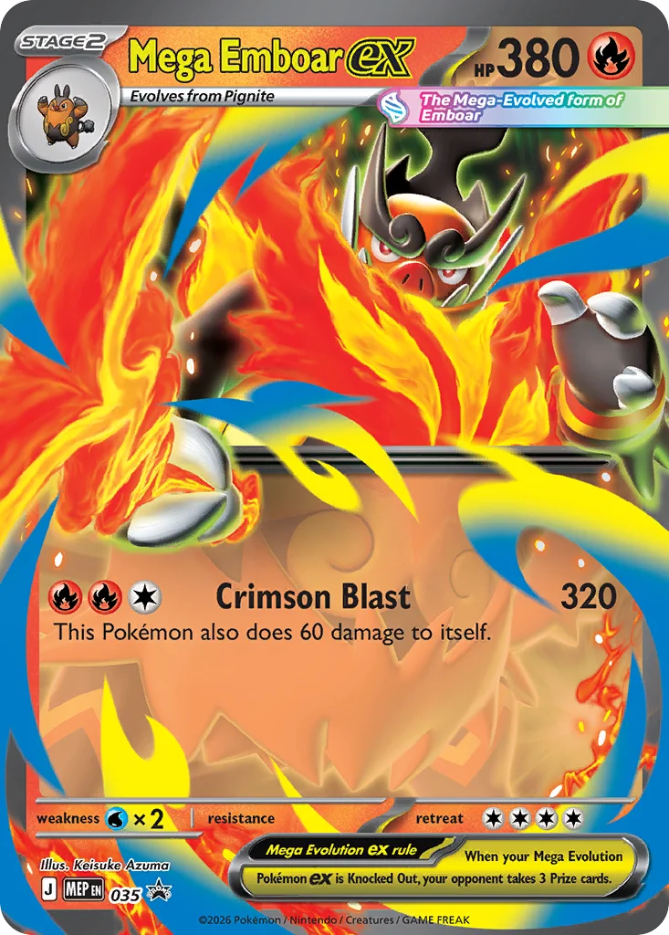 Mega Emboar ex · Mega Evolution Black Star Promos