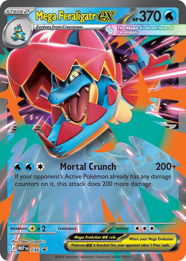 Mega Feraligatr ex · Mega Evolution Black Star Promos