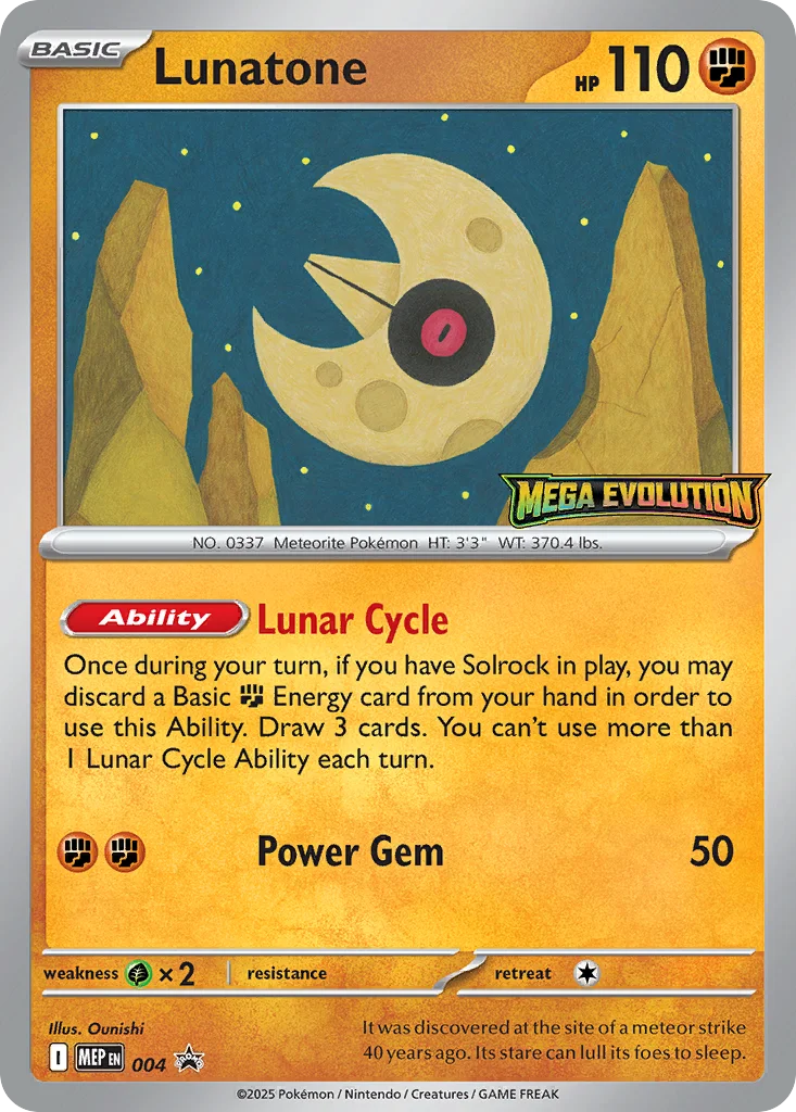 Lunatone · Mega Evolution Black Star Promos