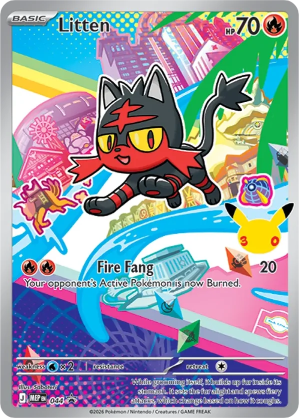 Litten · Mega Evolution Black Star Promos