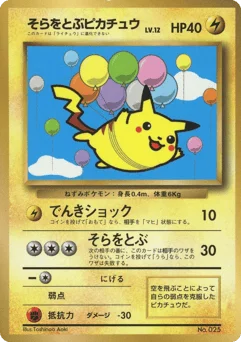 そらをとぶピカチュウ