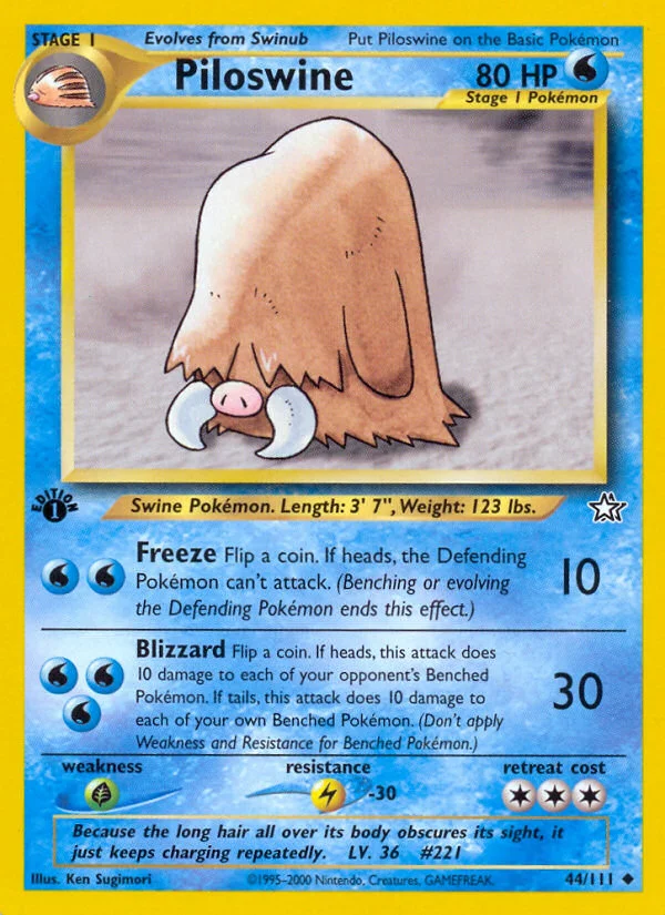 Piloswine · Neo Genesis