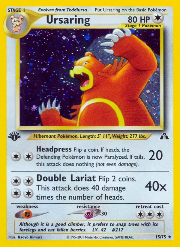 Ursaring · Neo Discovery