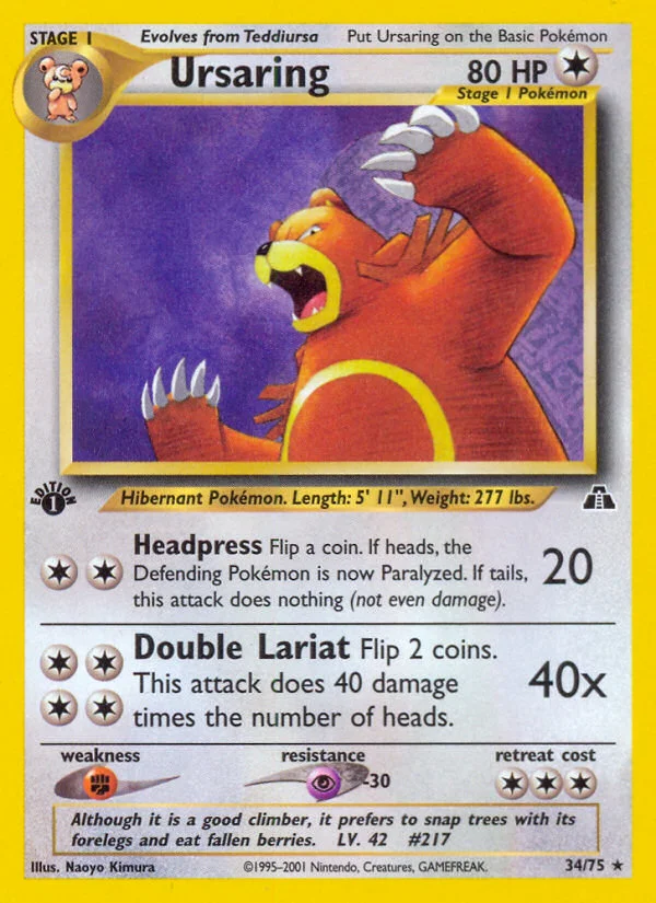 Ursaring · Neo Discovery