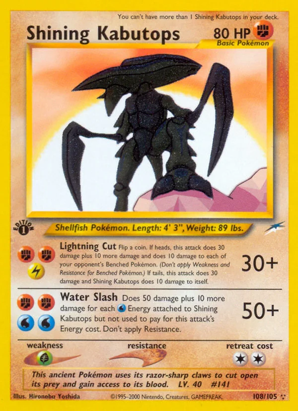 Shining Kabutops · Neo Destiny