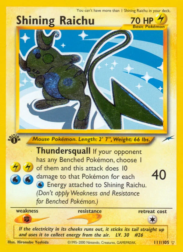 Shining Raichu · Neo Destiny