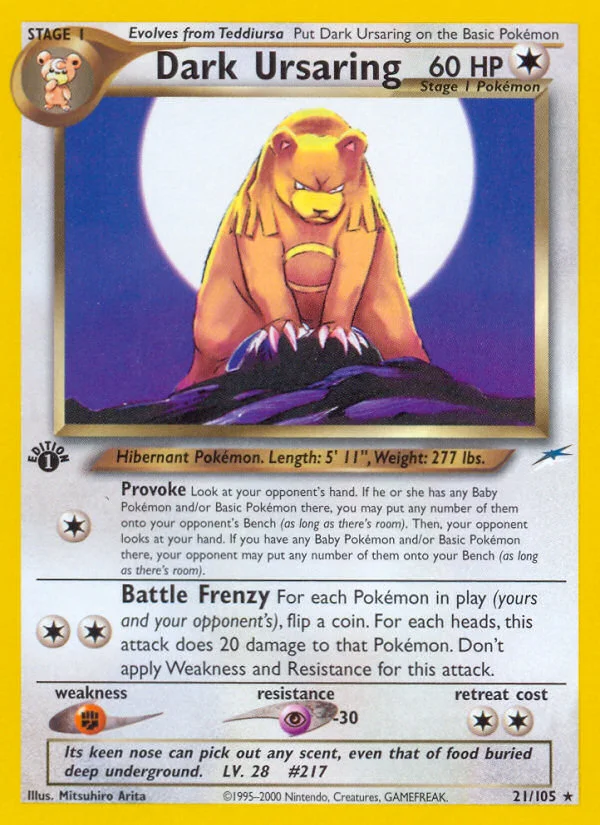 Dark Ursaring · Neo Destiny