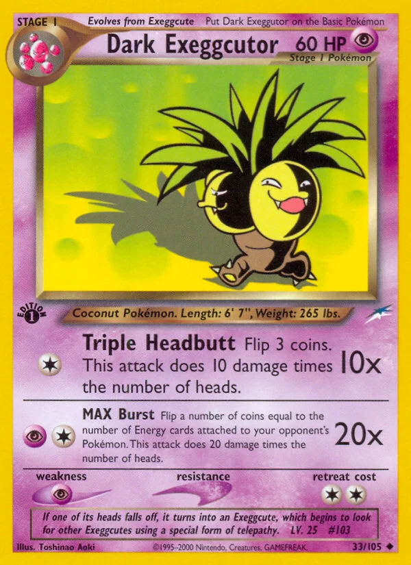 Dark Exeggutor · Neo Destiny