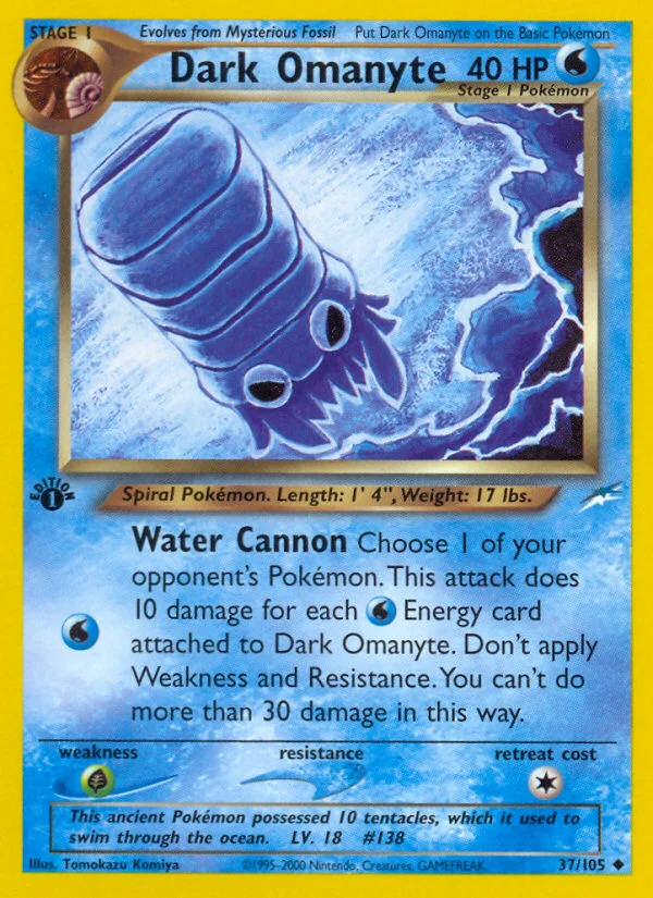 Dark Omanyte · Neo Destiny