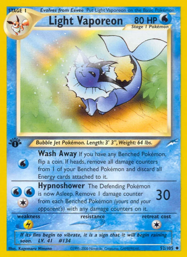Light Vaporeon · Neo Destiny