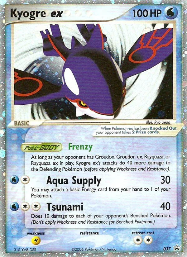 Kyogre ex · Nintendo Black Star Promos