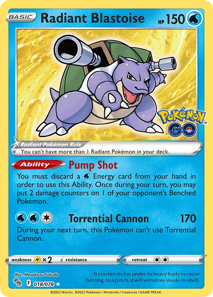 Radiant Blastoise · Pokémon GO