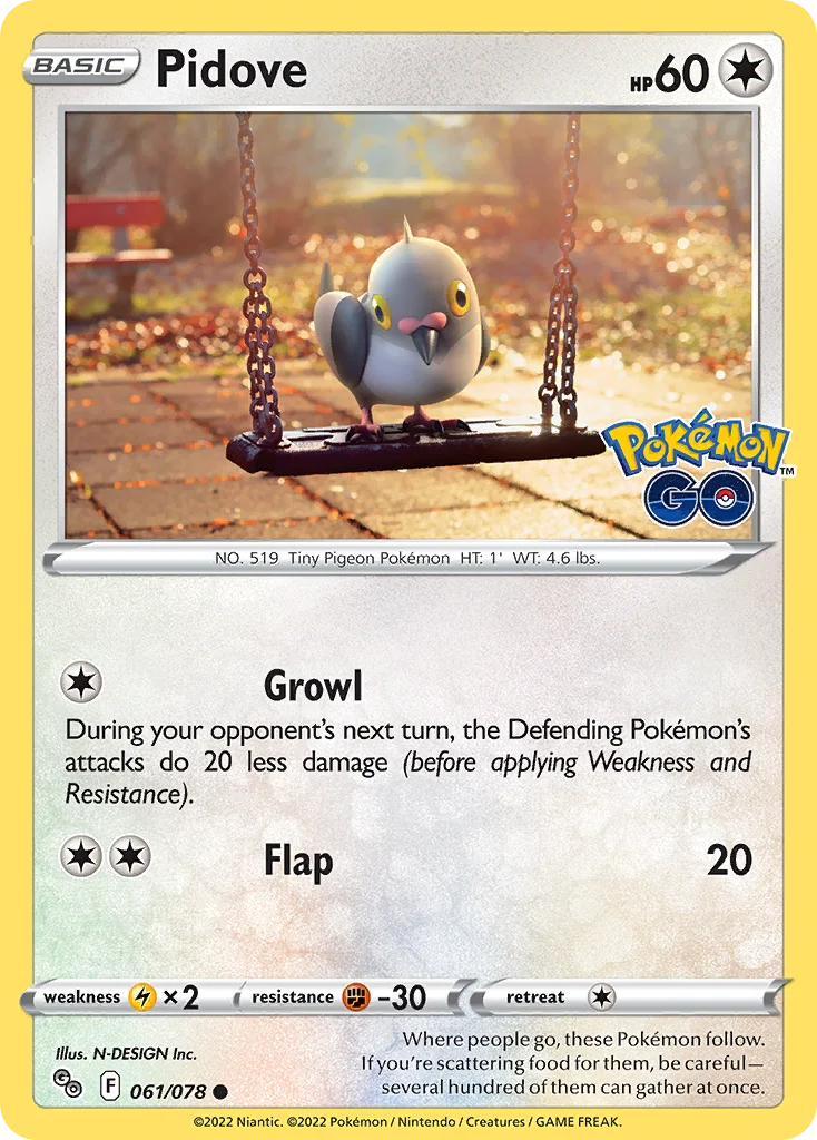 Pidove · Pokémon GO