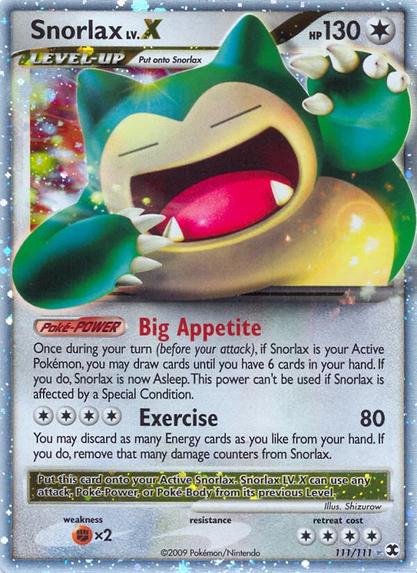 Snorlax LV.X · Rising Rivals
