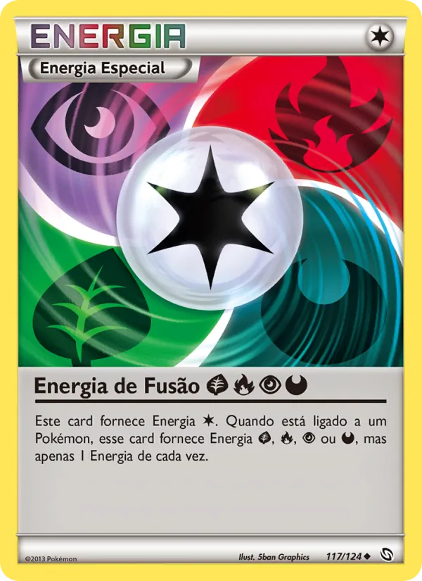 Energia de Fusão Grass Fire Psychic Darkness · Dragões Enaltecidos