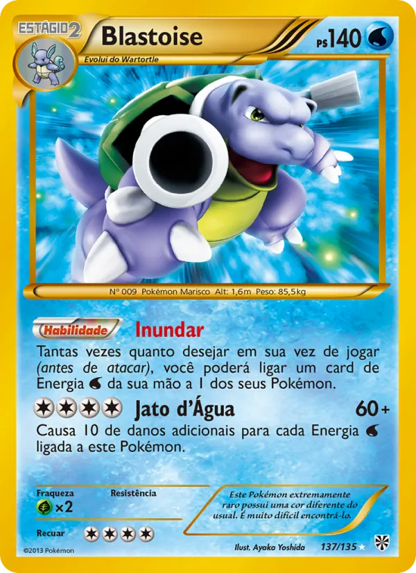 Blastoise · Tempestade de Plasma