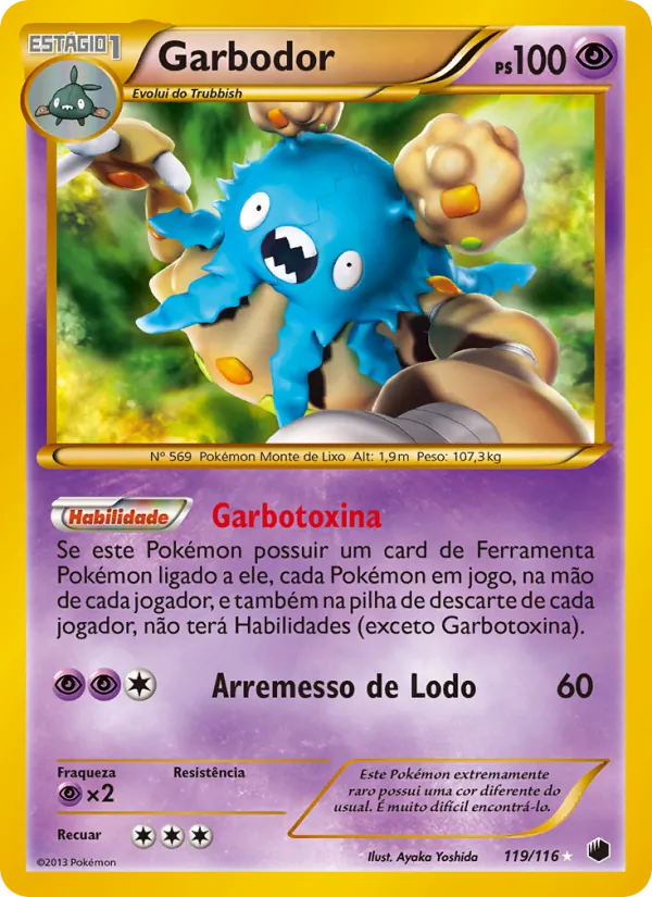 Garbodor · Congelamento de Plasma
