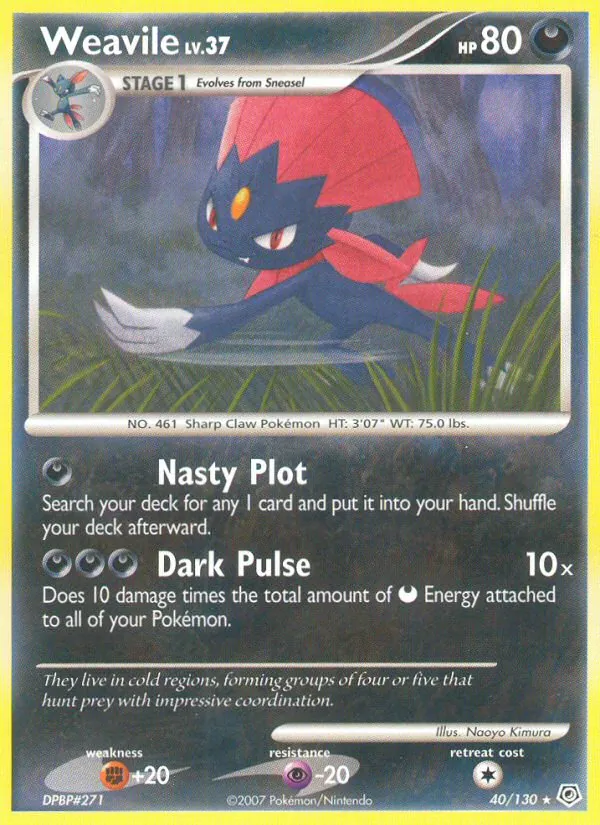 Weavile · Diamante & Pérola