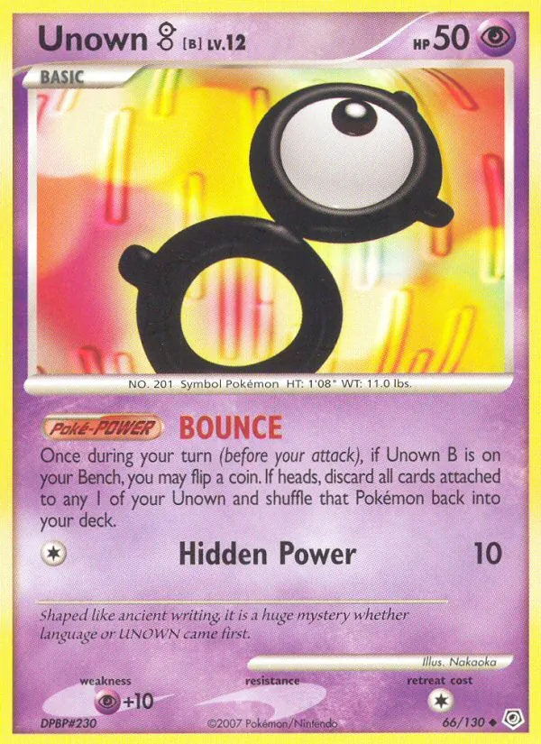 Unown B · Diamante & Pérola