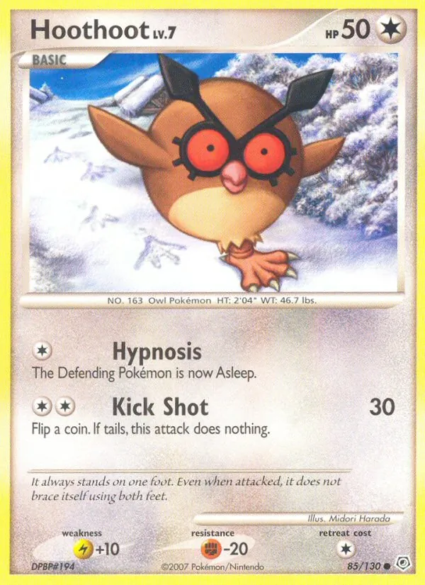 Hoothoot · Diamante & Pérola