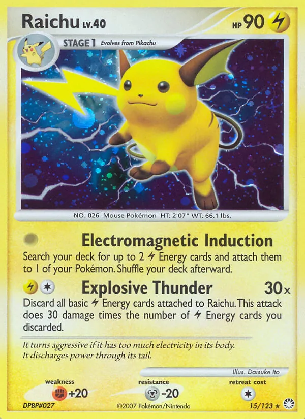Raichu · Tesouros Misteriosos