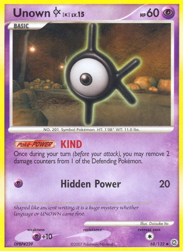 Unown K · Maravilhas Secretas