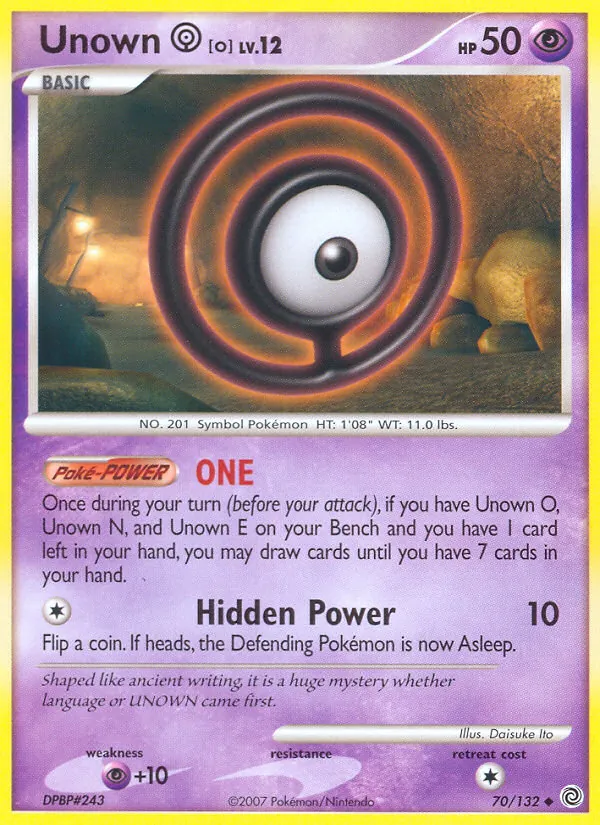Unown O · Maravilhas Secretas