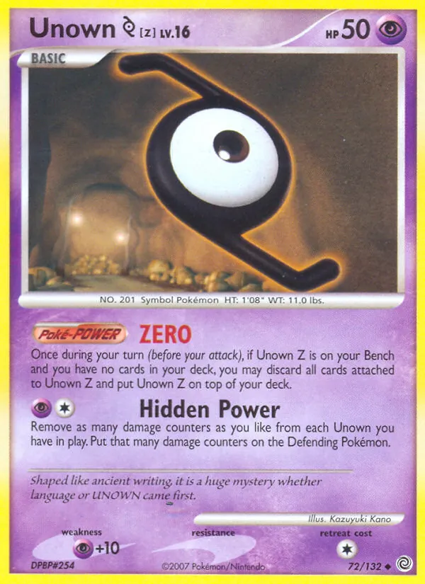 Unown Z · Maravilhas Secretas