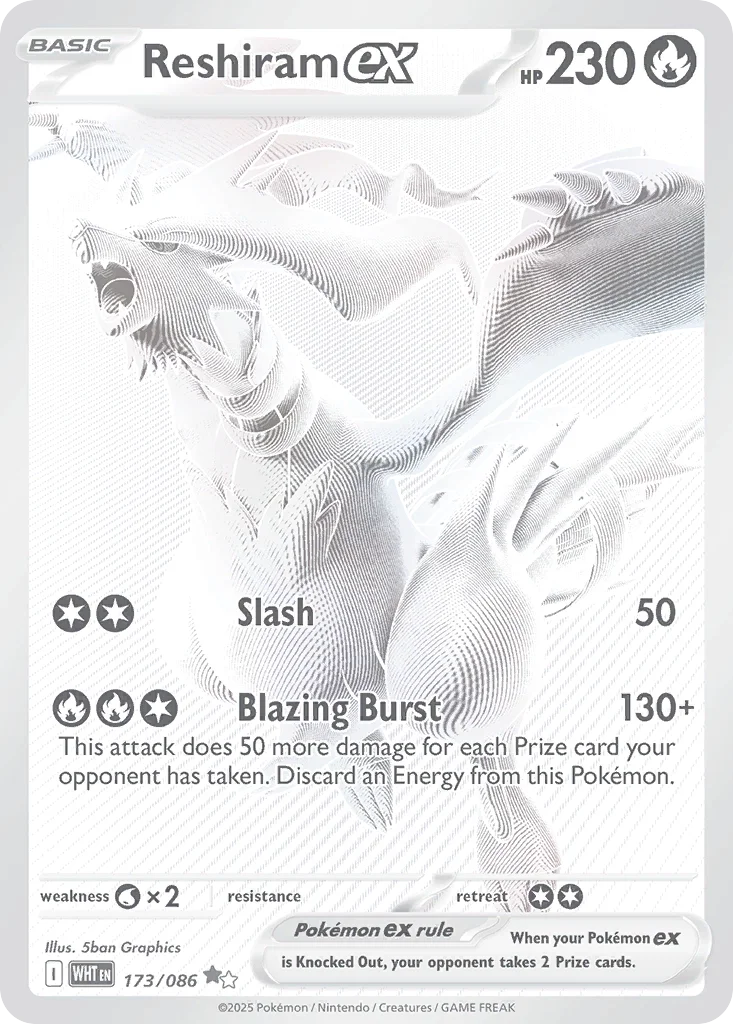 Reshiram ex · White Flare