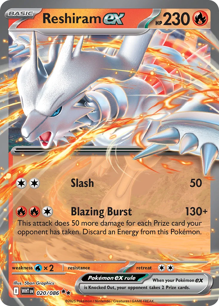 Reshiram ex · White Flare